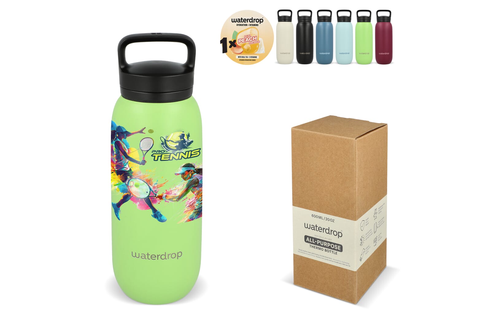 Botella Térmica Multiuso Waterdrop con Tapón de Boquilla 600ml