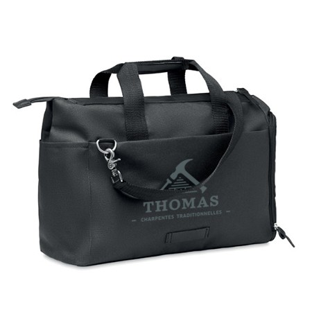 Bolso mensajero RPET con compartimento para laptop - Ses Salines