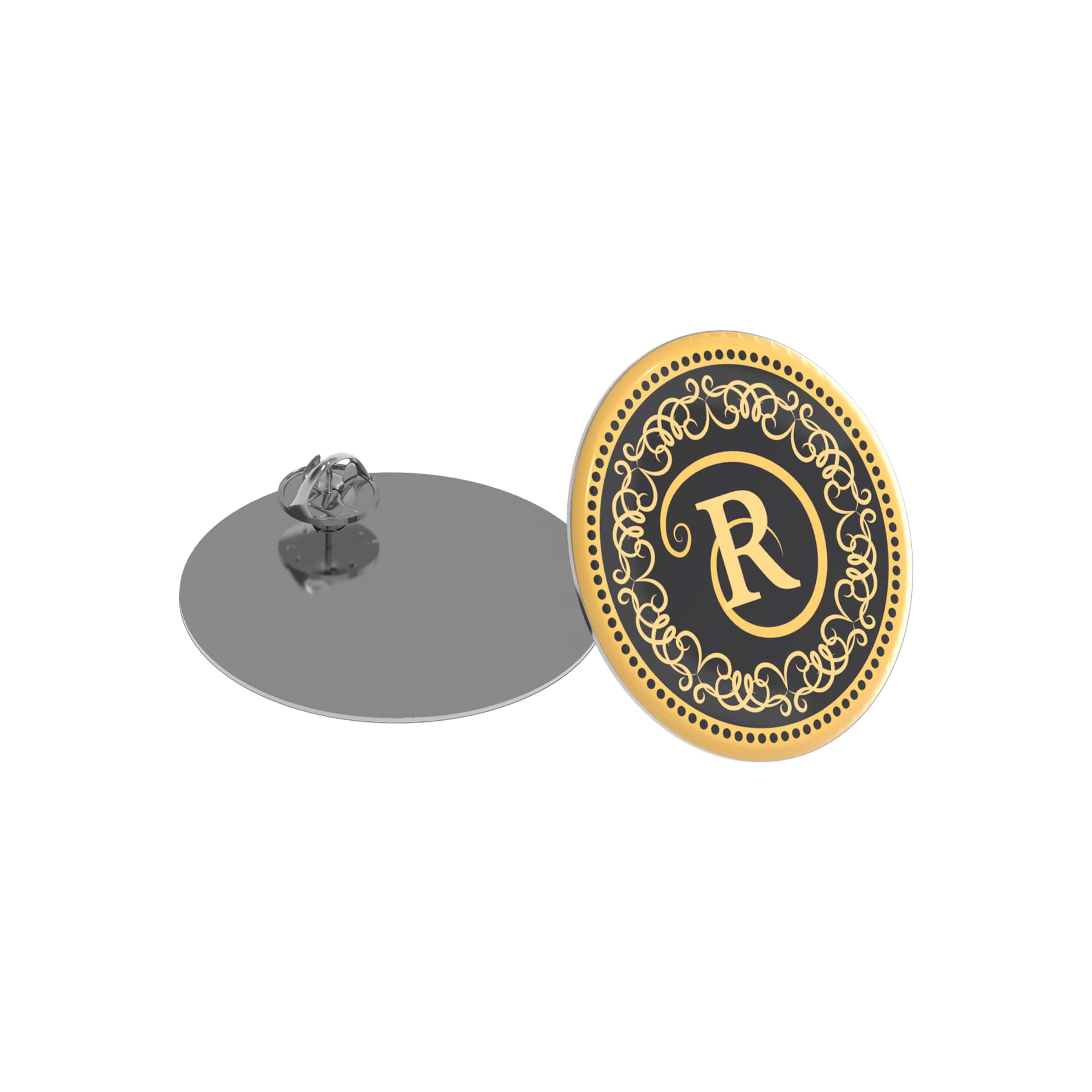 Broche Elegante Redondo 55 mm - Muro de Aguas