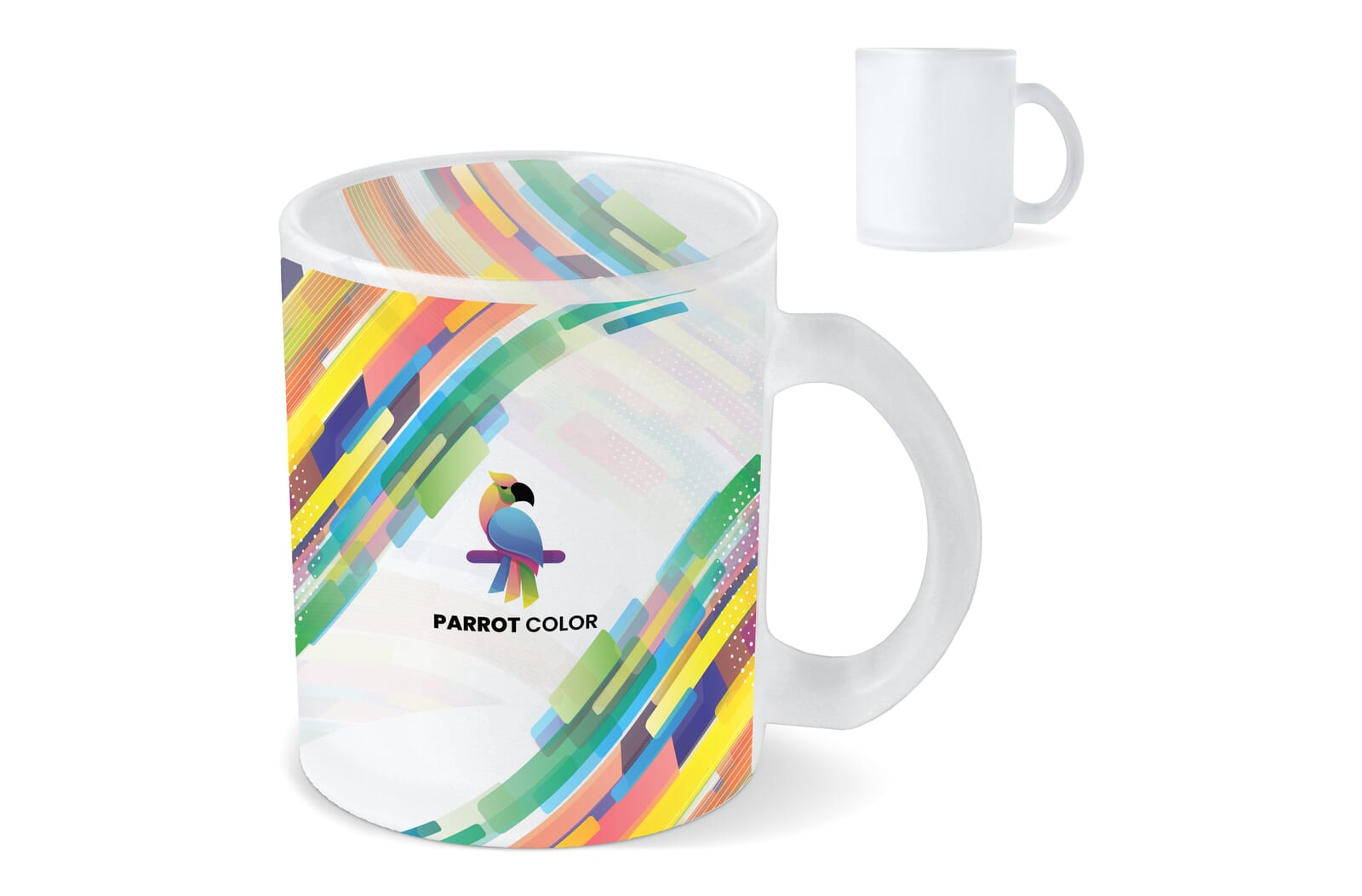 Taza de vidrio esmerilado sublimable 335ml - Corera