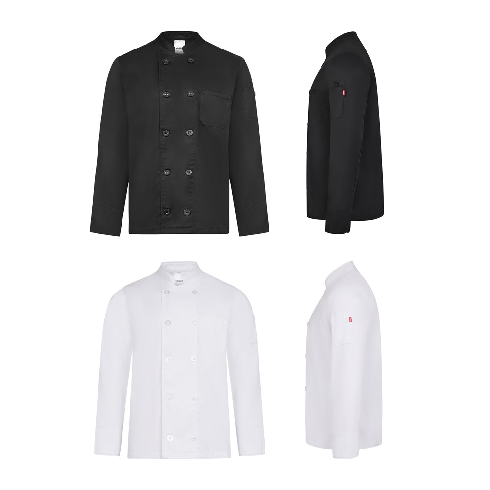 VL BACO. Chaqueta de cocina de manga larga (190 g/m²)