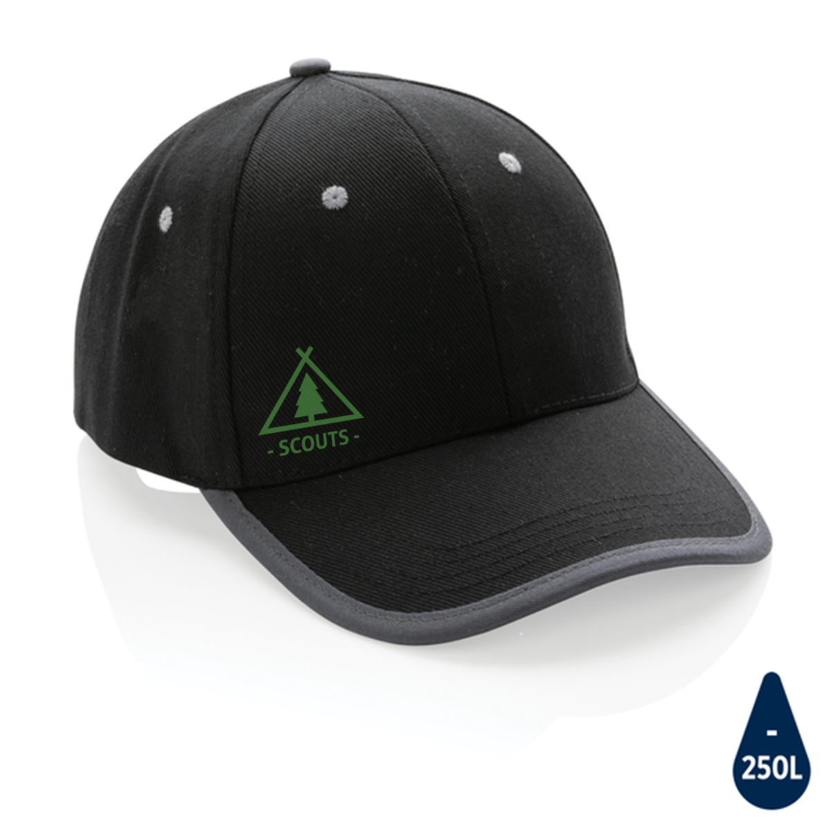 Gorra de contraste de 6 paneles con tecnología de rastreo AWARE™ - Macharaviaya