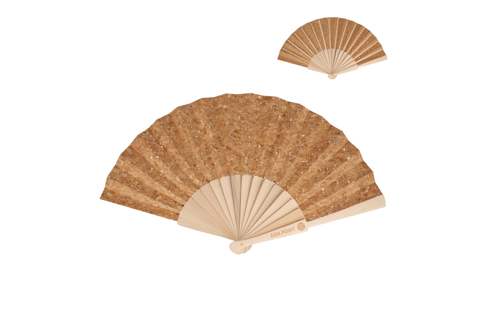 Abanico de Madera y Corcho - Herencia