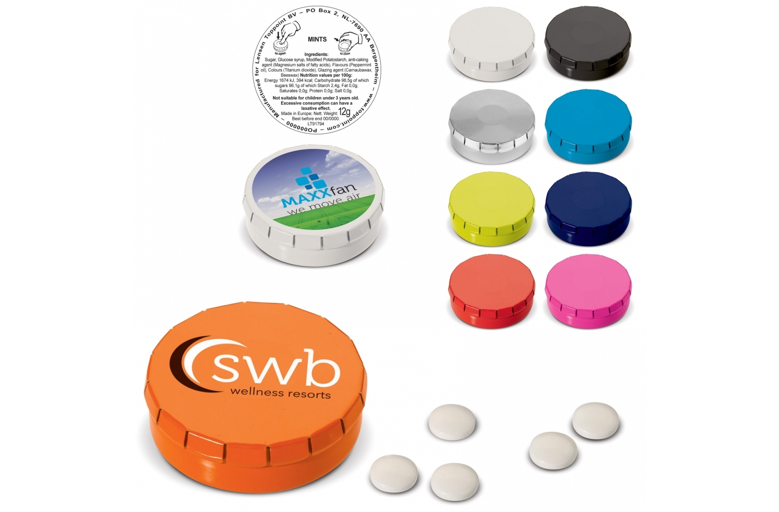 Caja de menta clic mini - Llubí