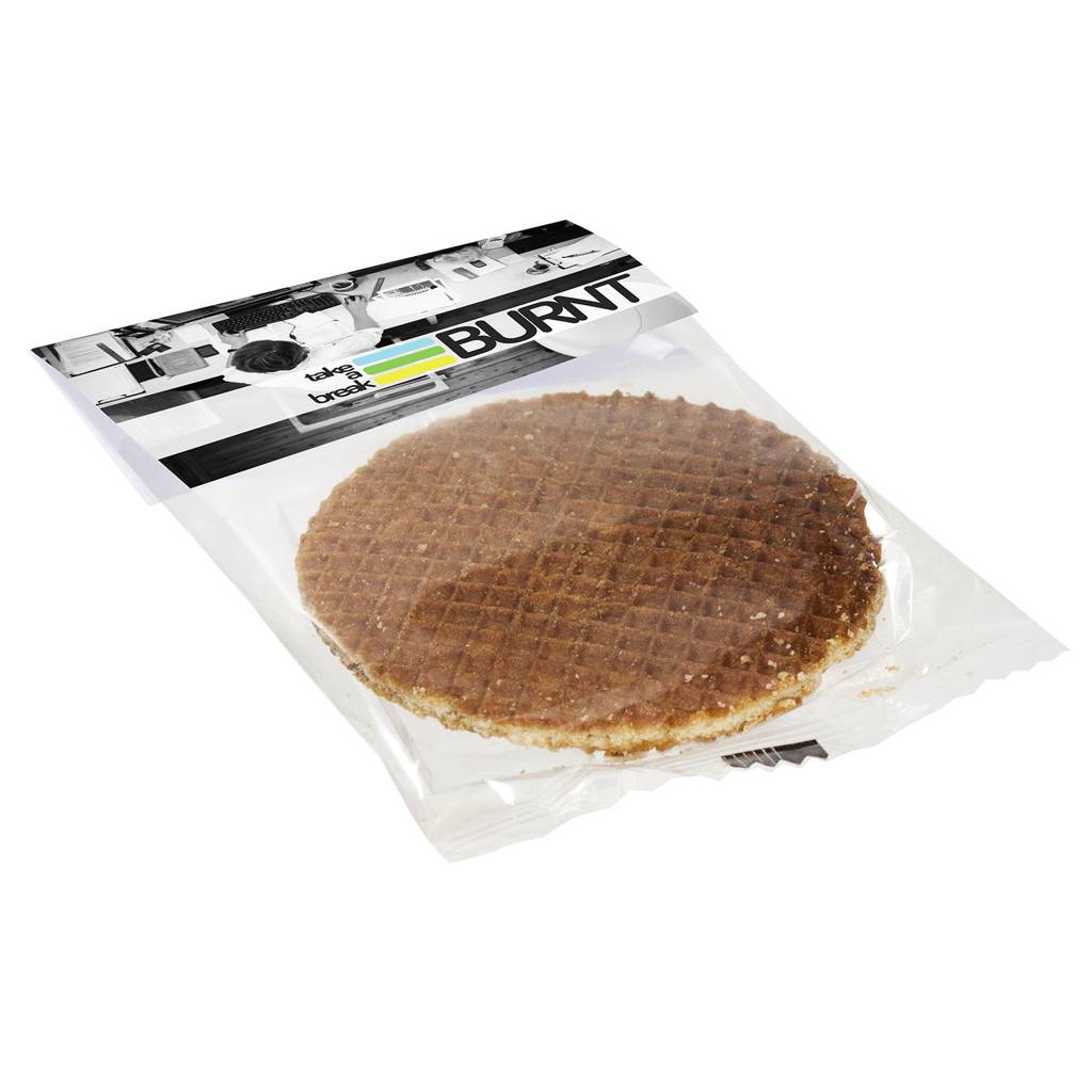 Stroopwafel con tarjeta superior