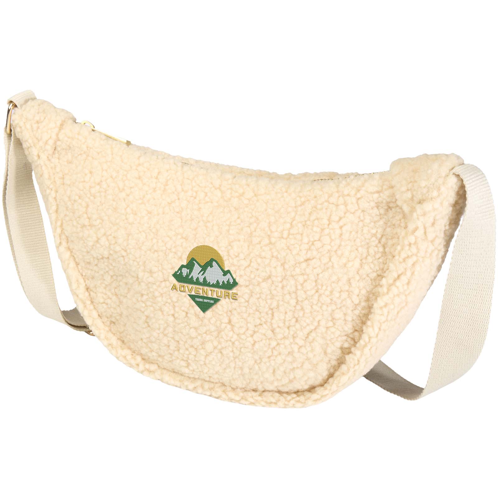 Bolso bandolera de sherpa reciclado 3L EcoOso - Amurrio impreso con logotipo