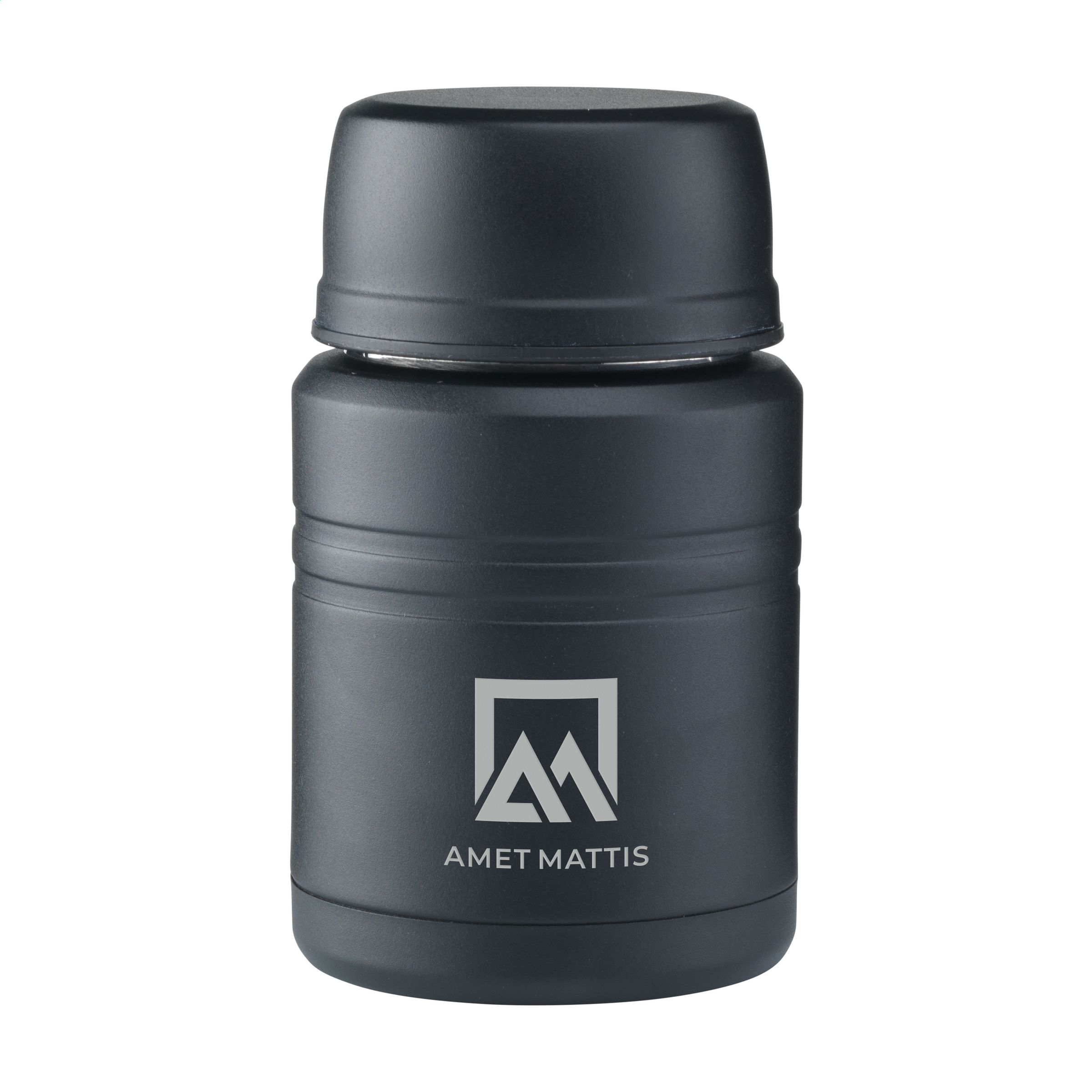 Contenedor de alimentos de acero inoxidable aislado con cuchara plegable - Agres