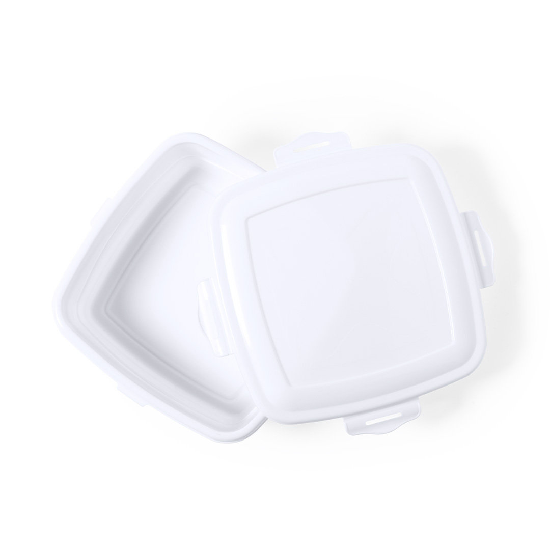 Caja de Almuerzo Cuadrada de PP Blanca con Capacidad de 1L - Zas