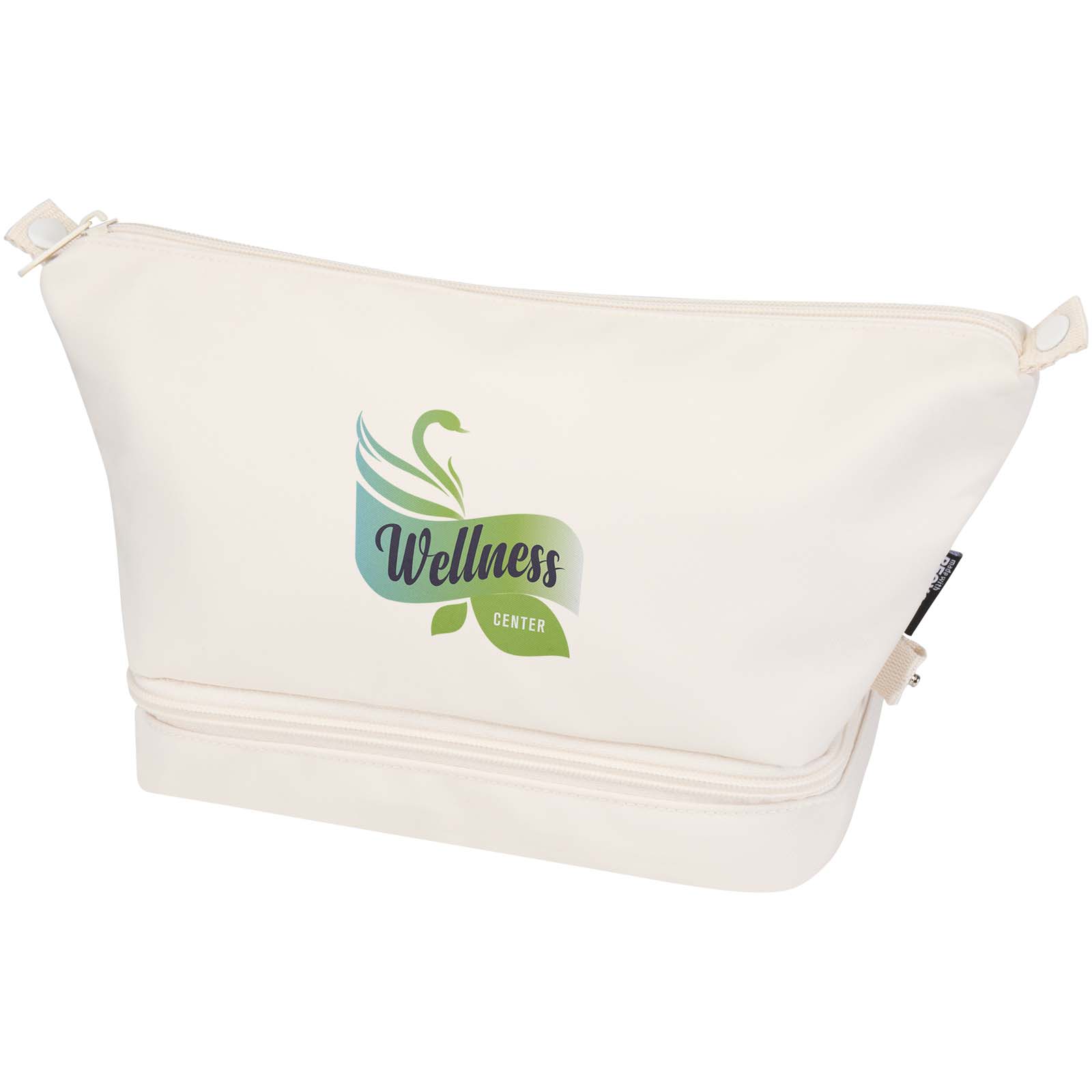 Bolsa de aseo reciclada Traceable - Cimballa impreso con logotipo