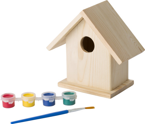 Kit de Casa de Pájaros de Madera Pintable - Bardallur