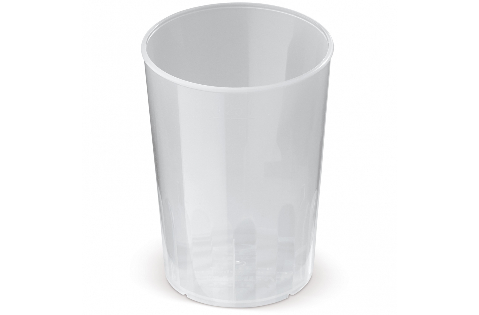 Vasos de Plástico Reutilizables, Irrompibles y Apilables 250ml - Noblejas