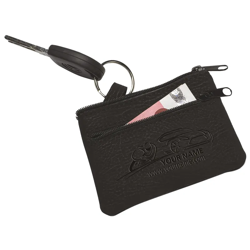 Bolsa de llaves aterciopelada de doble cremallera - Balenyà