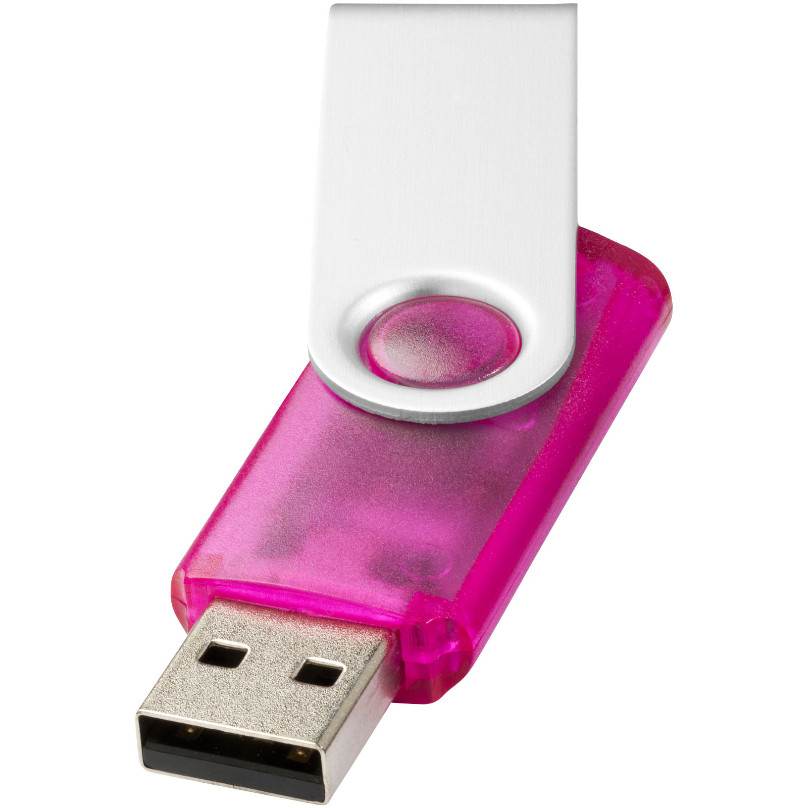 Memoria USB giratoria y translúcida de 4GB - Carral