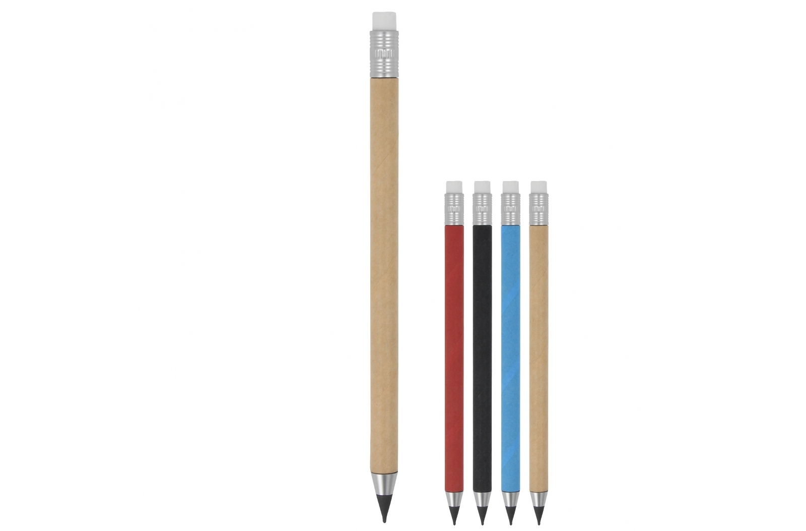 Pluma sin tinta con borrador - Alberuela de Tubo impreso con logotipo