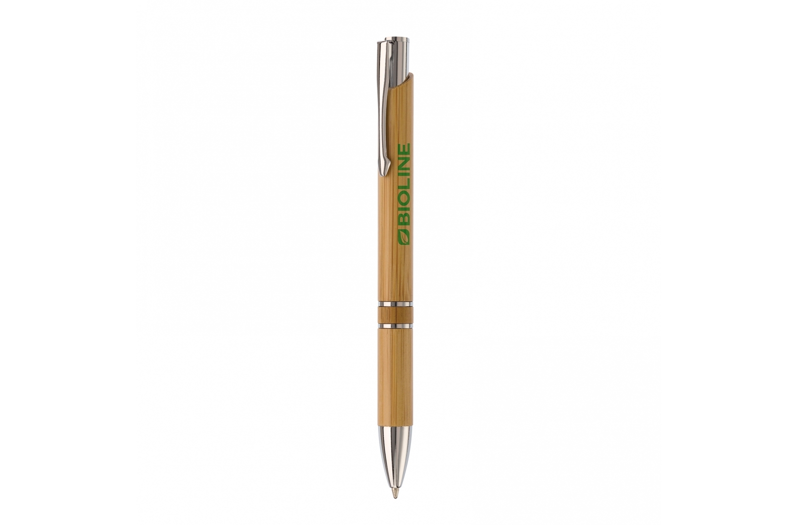 Bolígrafo de Bambú con Clip de Metal - Laspaúles