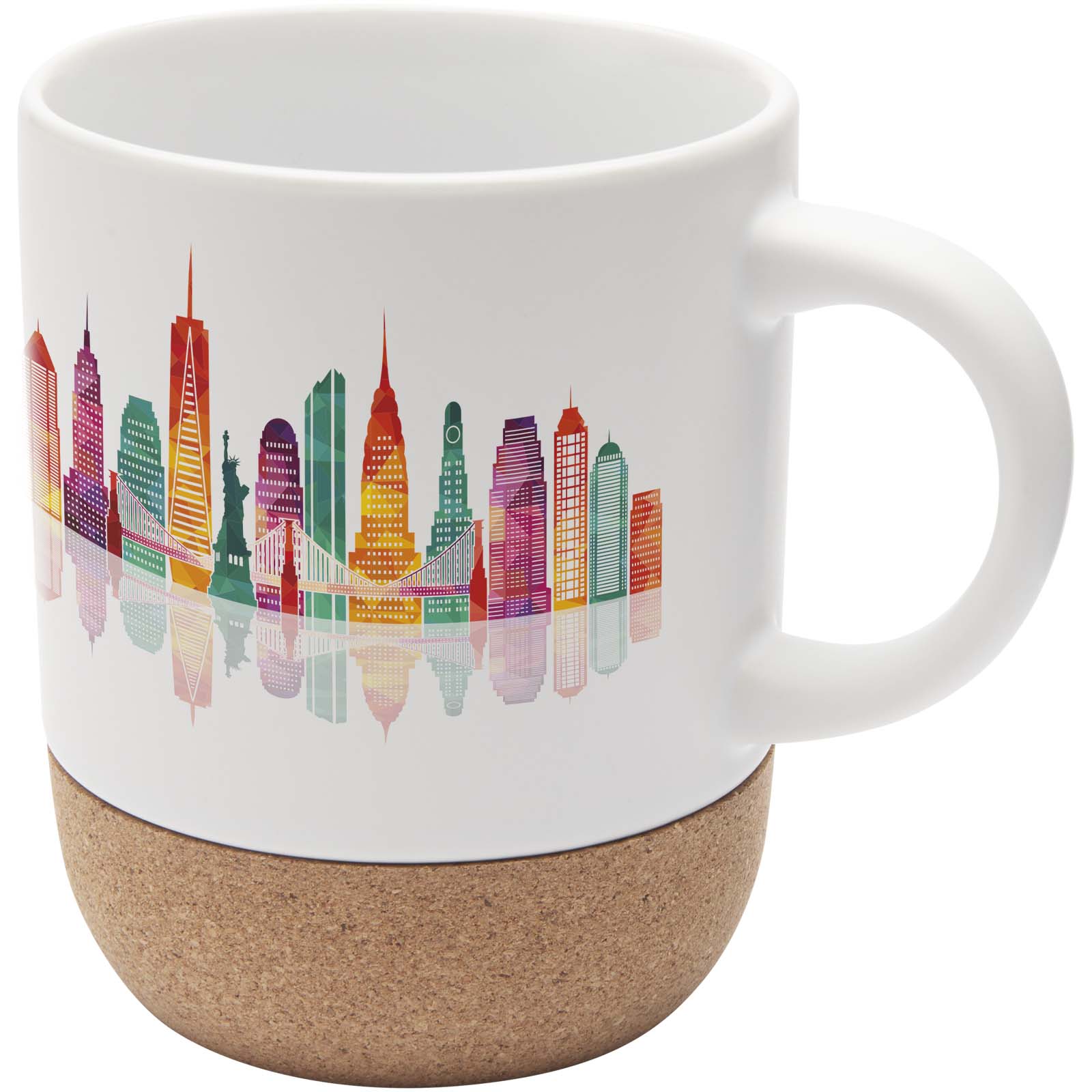 Taza Sublimadora de Cerámica con Detalles de Corcho - Caldes d’Estrac bedrukken met logo