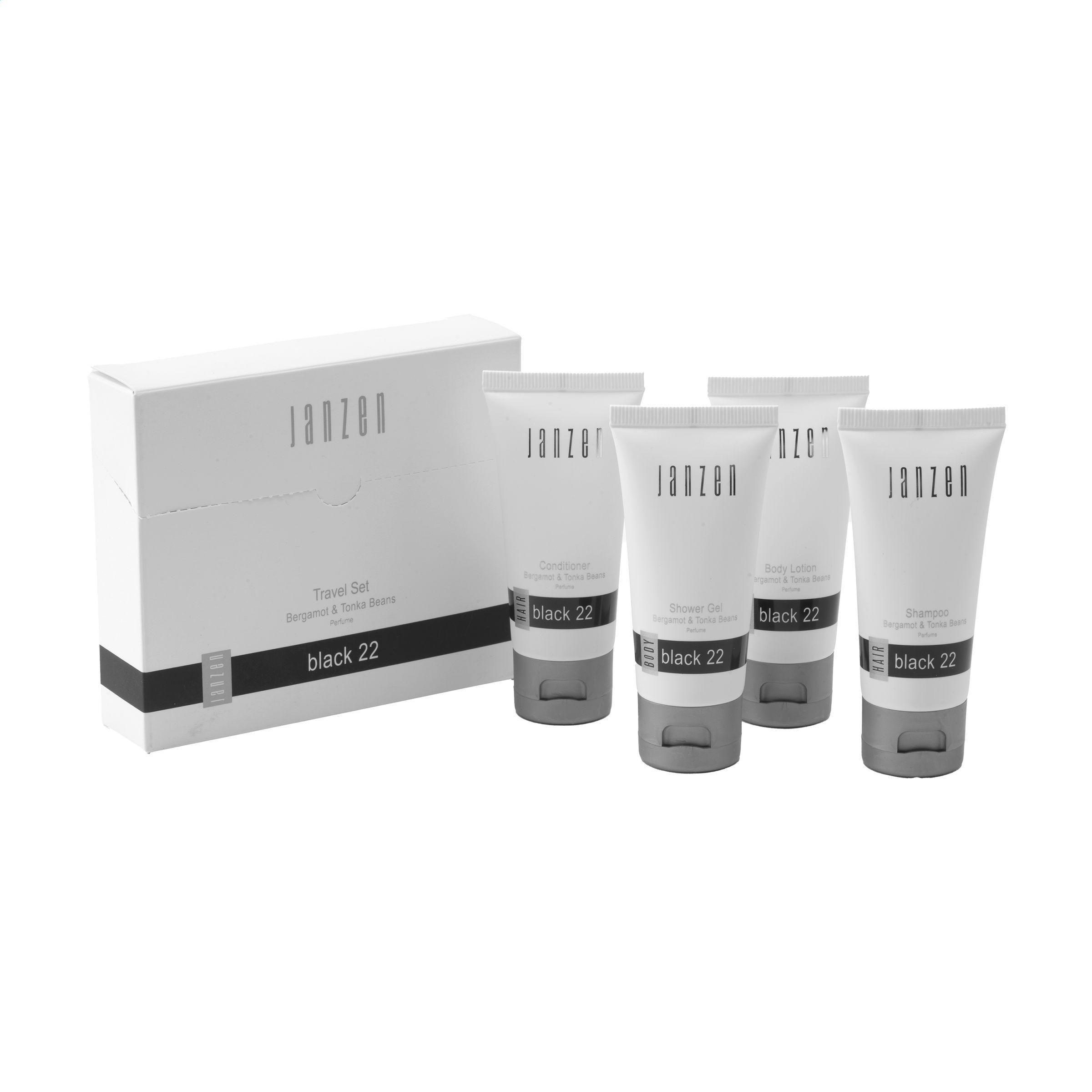 Janzen Set de Viaje Negro 22