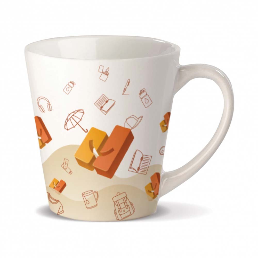 Taza de Gres para Sublimación 350ml - Mura impreso con logotipo