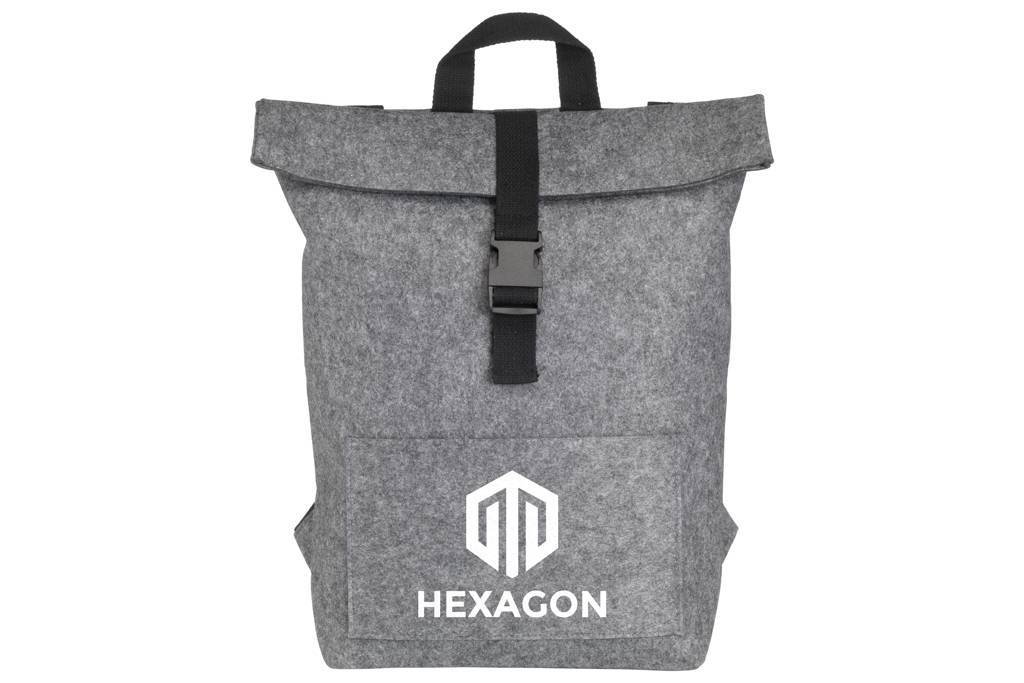 Mochila de Fieltro RPET con Cierre Enrollable - Ferreries