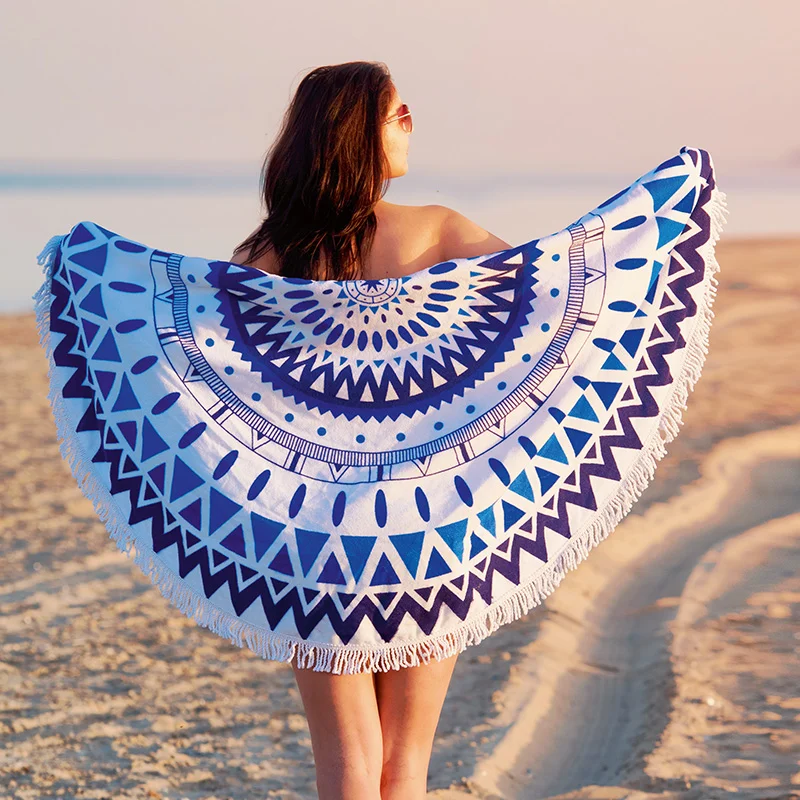 Toalla de Poliéster de Terciopelo Redonda - Arganda del Rey