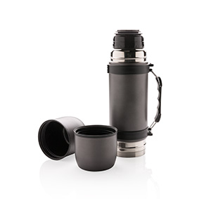 Elegante Termo de Acero Inoxidable con Vasos 700ml - Cómpeta
