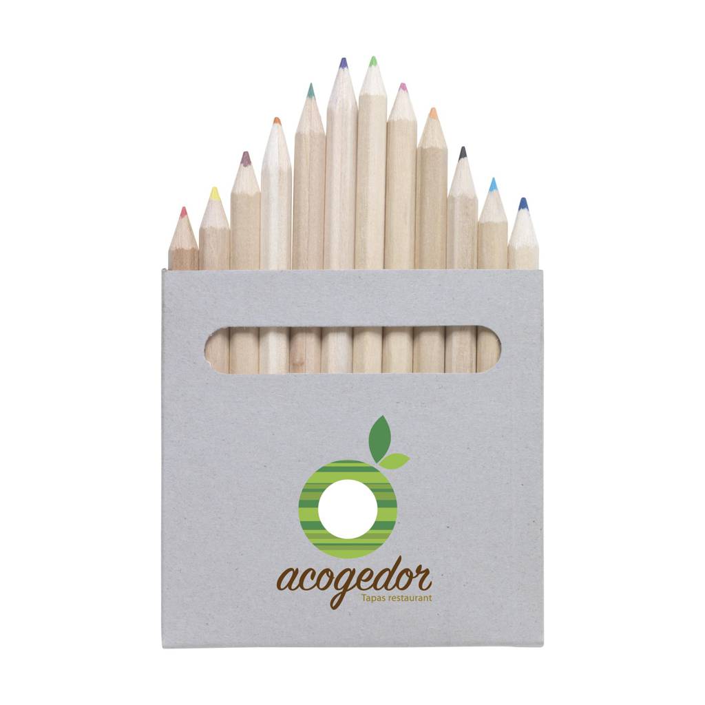 Set de lápices de colores para manualidades en madera sin pintar - Lliçà d’Amunt