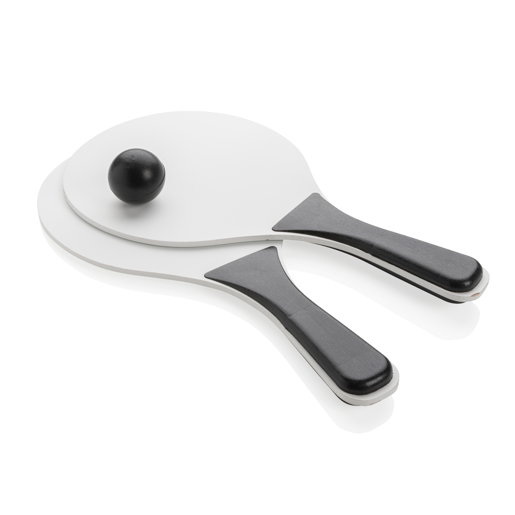 Set de pelotas de playa MDF con mango PP - Rubió