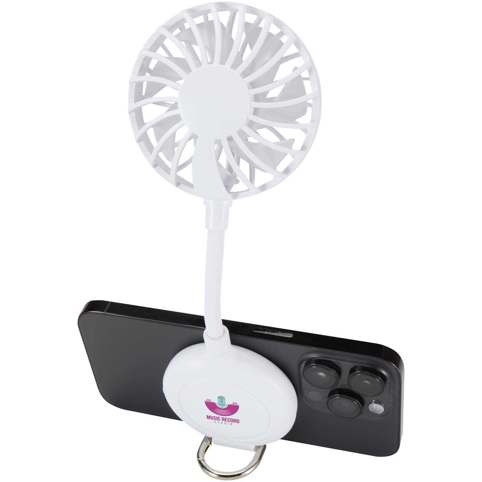 Ventilador portátil magnético de plástico reciclado BreezyGrip - Montesclaros