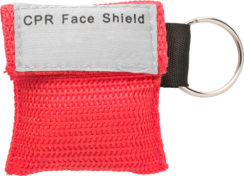 Una máscara de RCP hecha de plástico, que viene en una bolsa de poliéster sellada con un cierre de velcro - Piddletrenthide - Canet de Mar