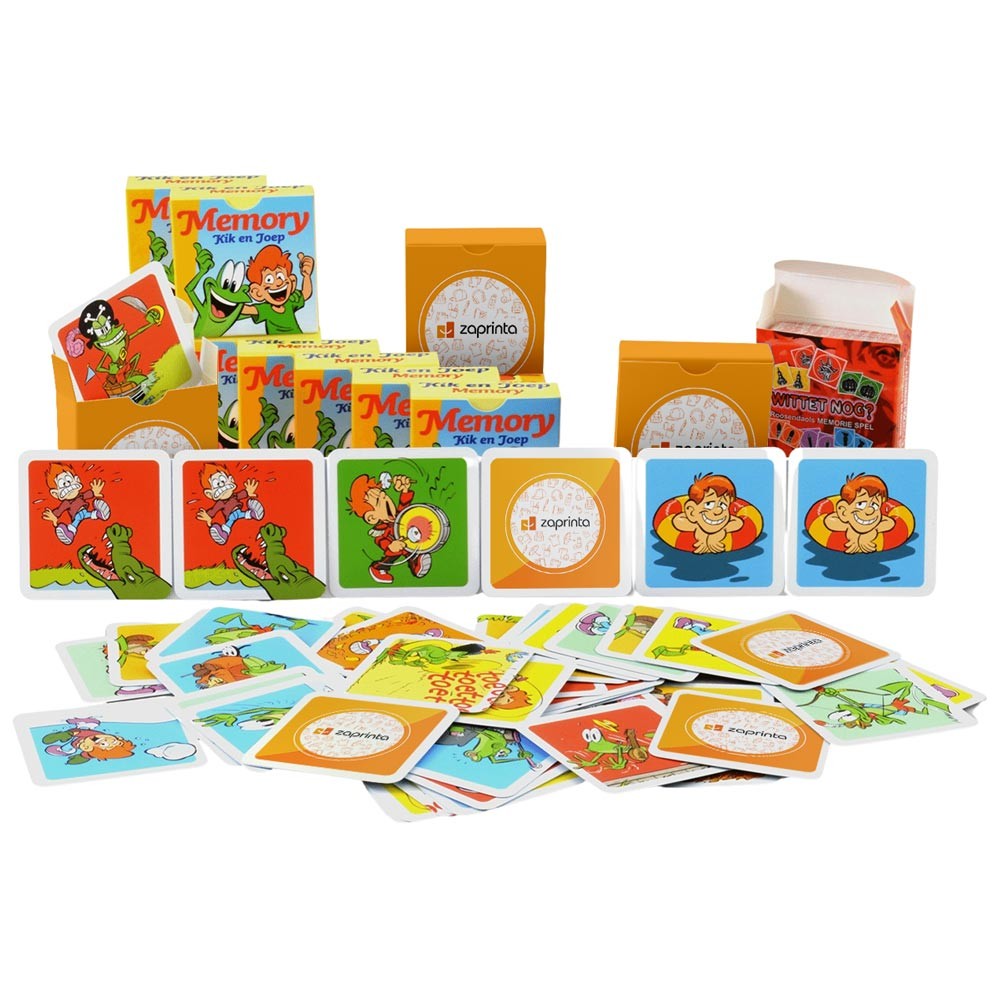 Juego de memoria con tarjetas personalizables y estuche - JCA12