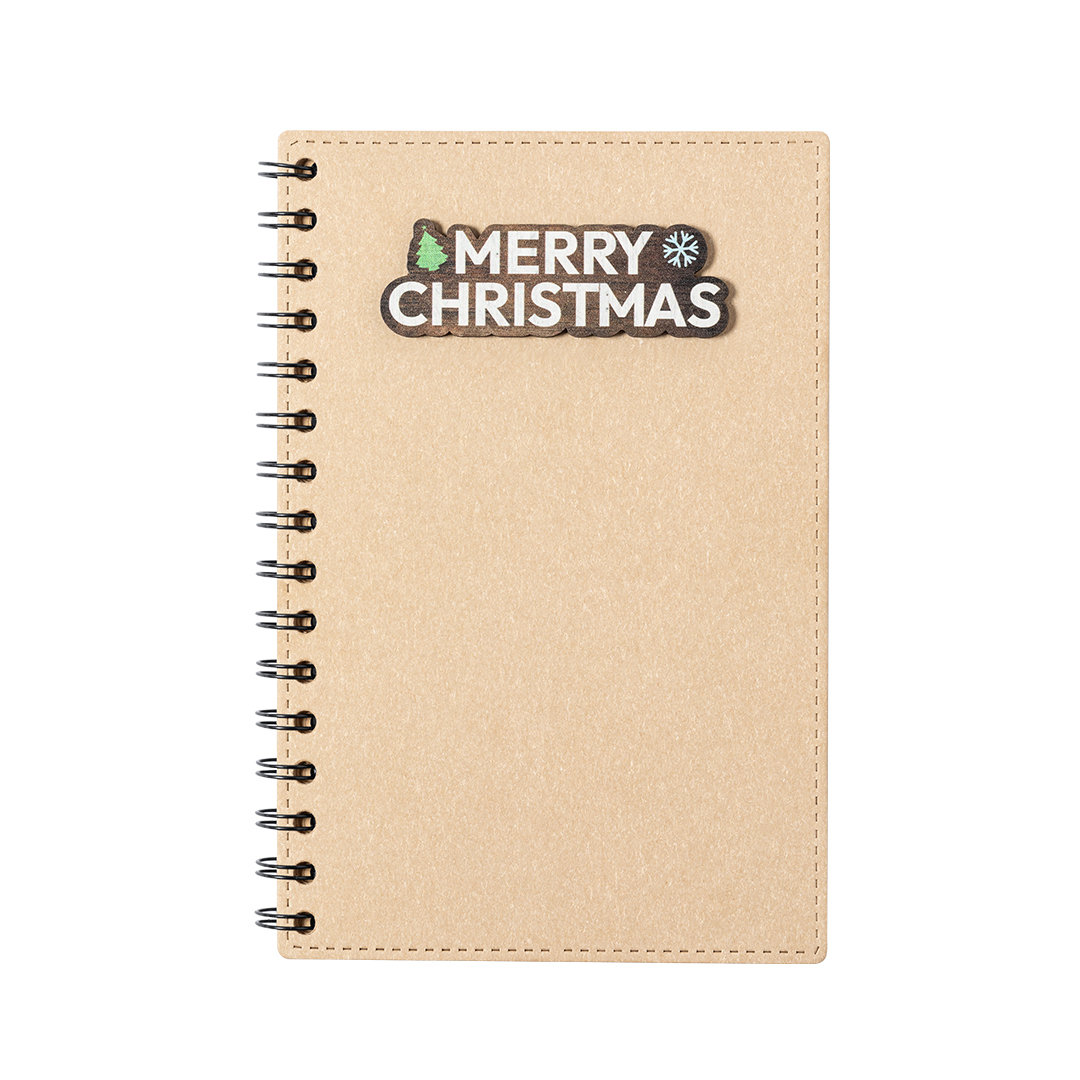 Cuaderno de Anillas con Diseño Navideño Eco-Friendly - Rabanera