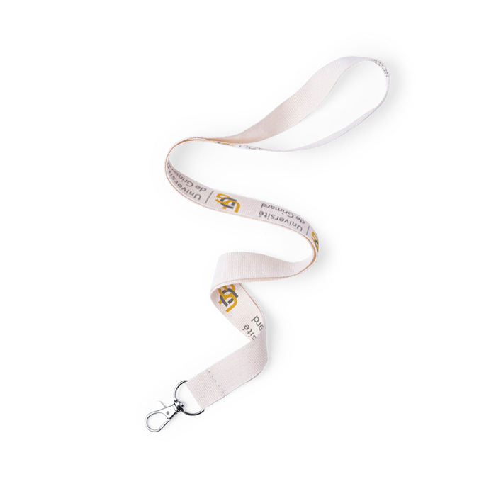 Cordón de la línea Nature 100% algodón con mosquetón de metal - Terroba