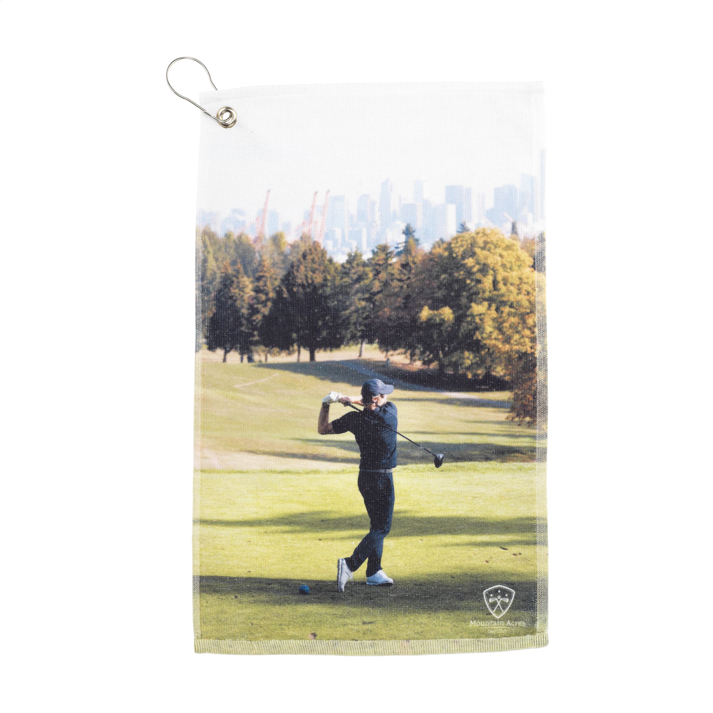 Toalla de golf personalizada con mosquetón - El Carpio de Tajo
