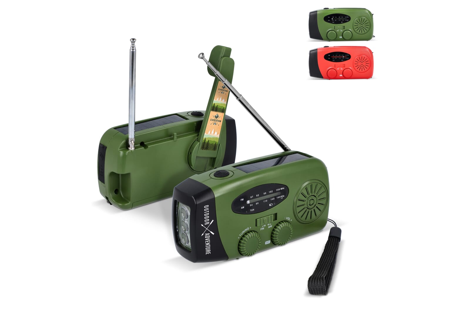 Radio de Emergencia Solar y Manual - Tolva