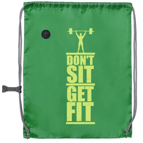 Mochila con cordón de poliéster 190T de tono brillante - Hinojares