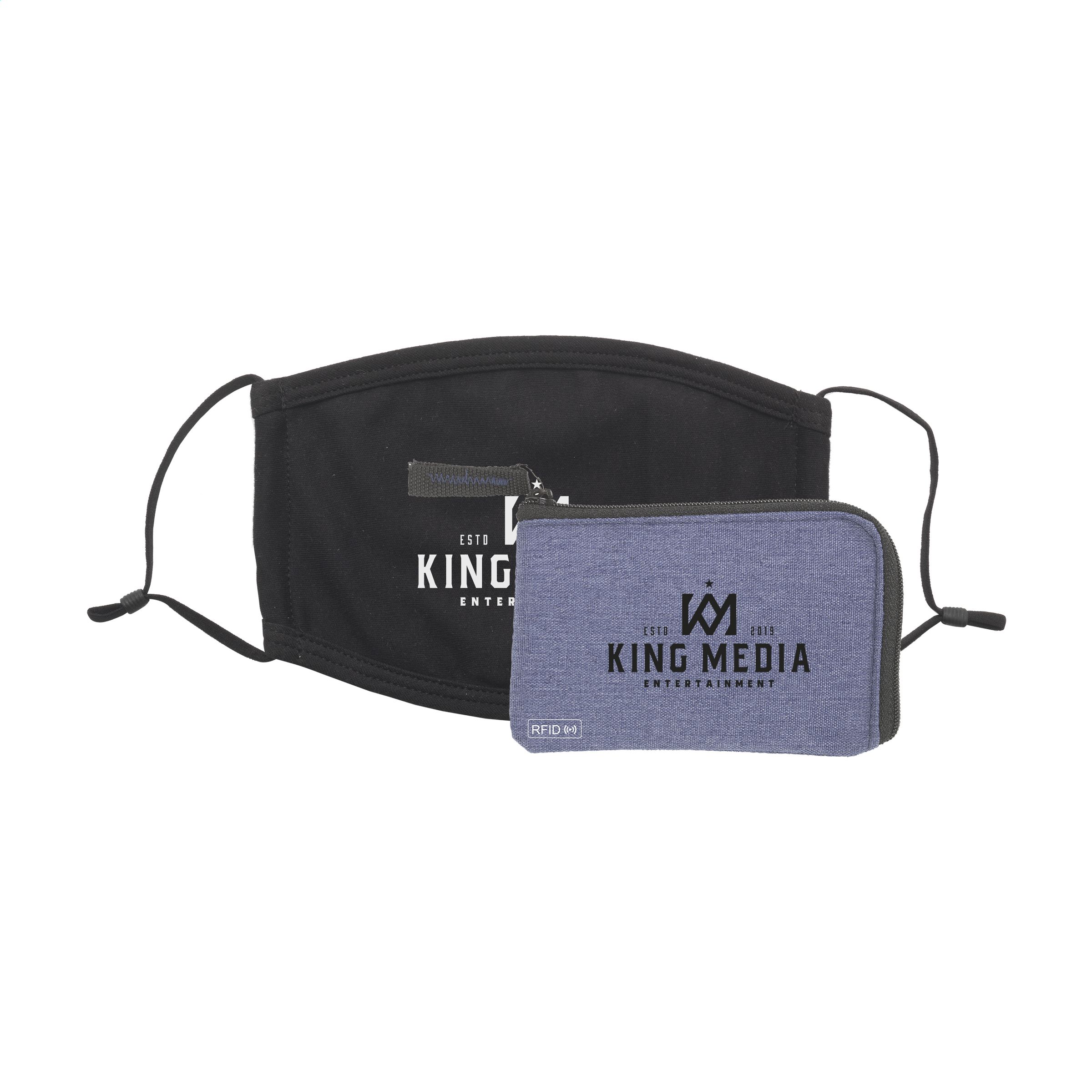 Monedero de llaves RFID de poliéster con compartimento extra para tarjetas - San Asensio