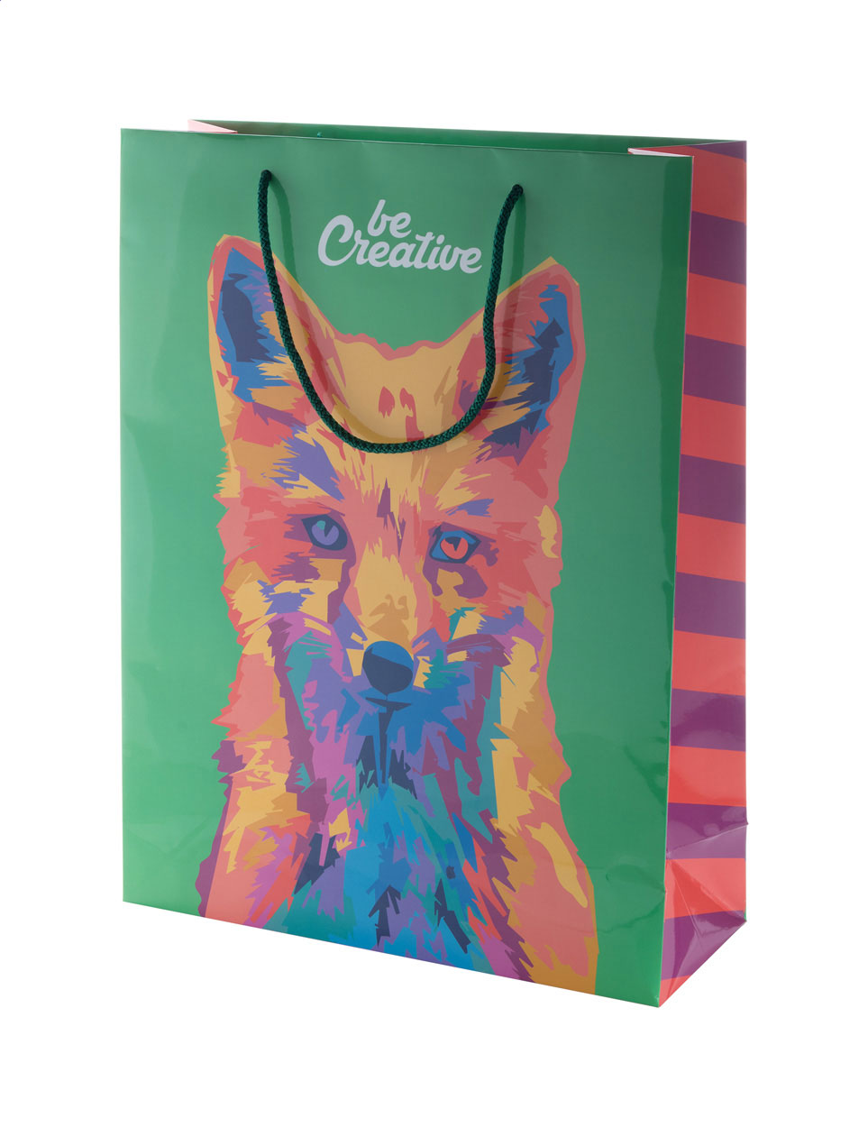 Bolsa de compras de papel personalizada CreaBolsa L - Melilla impreso con logotipo