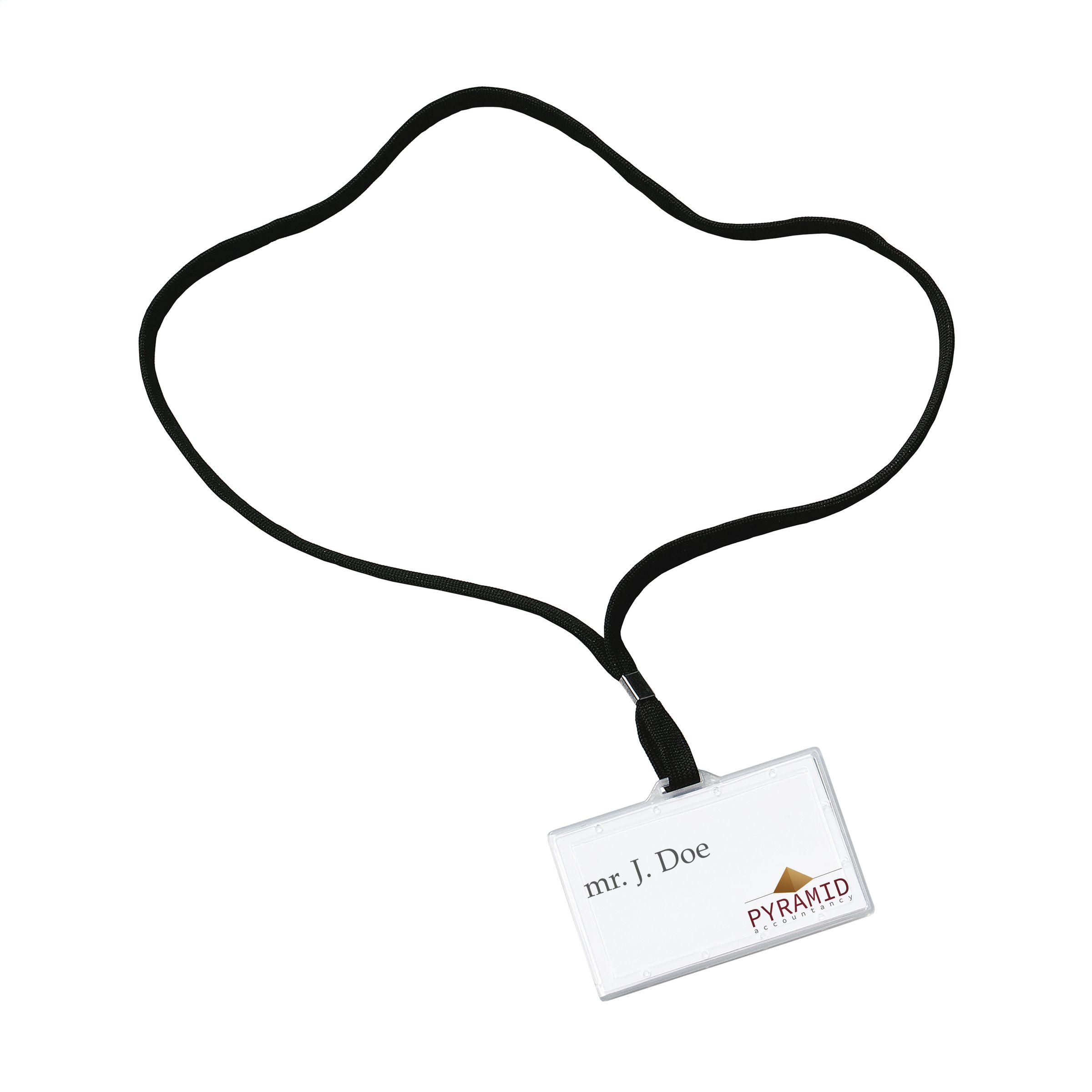 Porta Tarjetas Transparente con Lanyard - Moneva