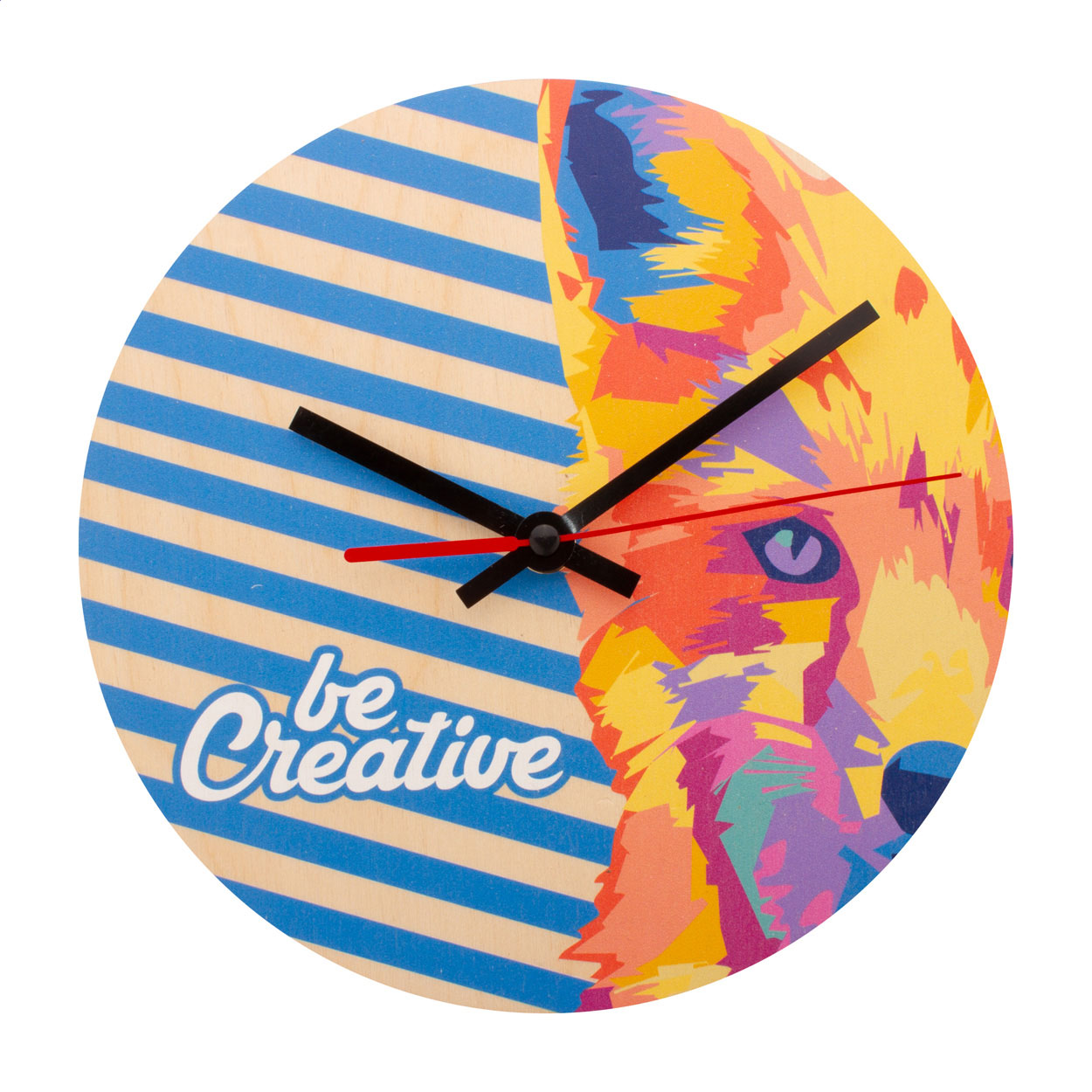 Reloj de Pared Personalizado de Madera de Abedul - Malla