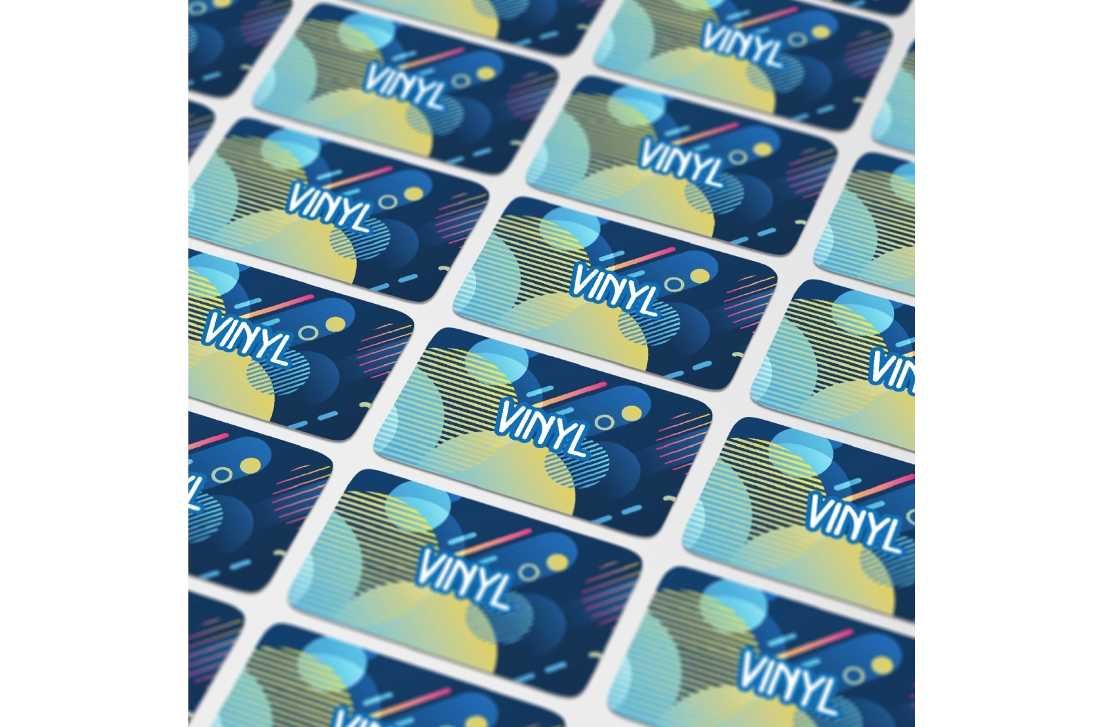 Vinyl Sticker Rectangle 40x20mm