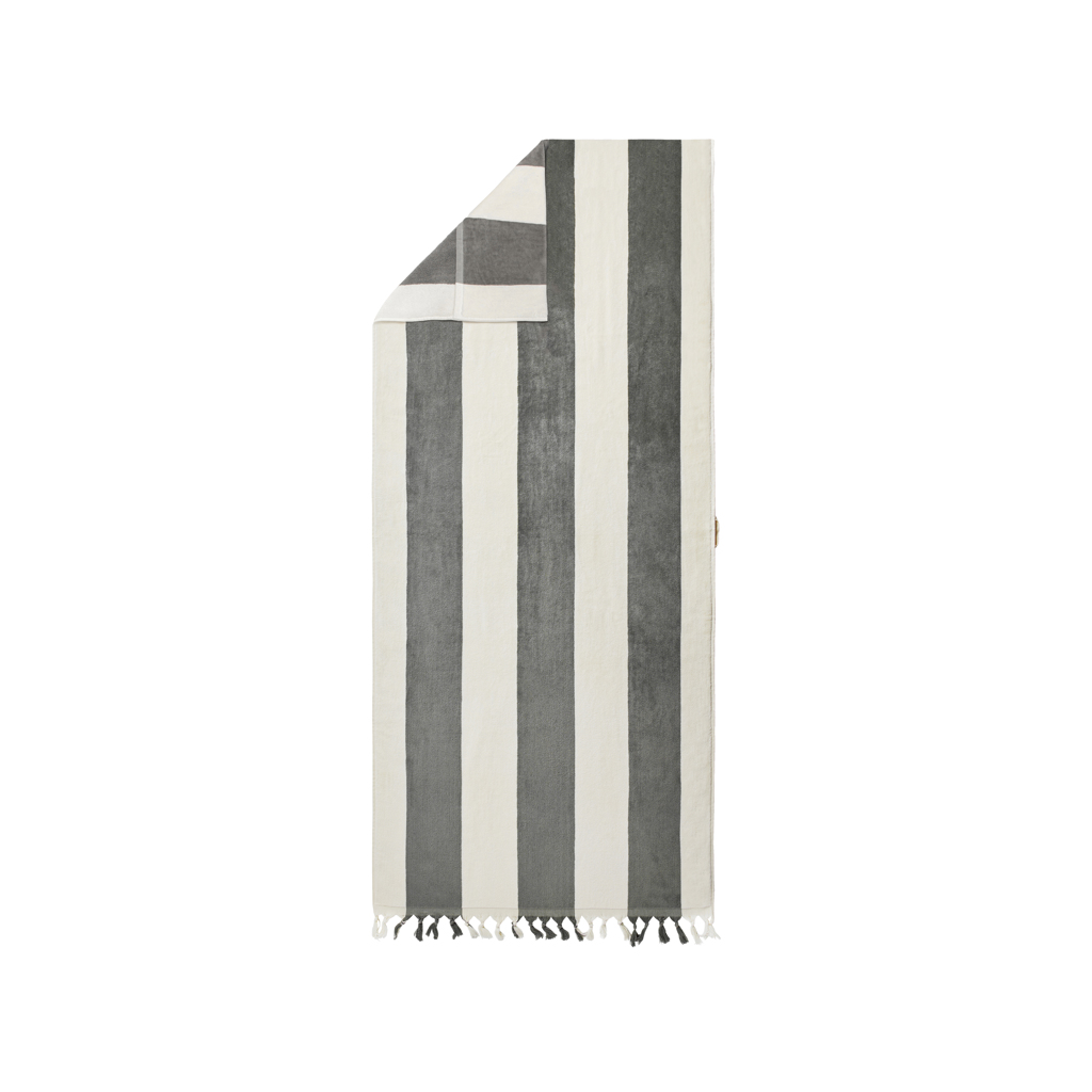 Lujosa toalla de playa de algodón con bolsillo para silla de playa - Mianos