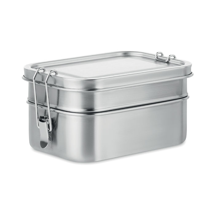 Caja de almuerzo de acero inoxidable Doble Compartimento - Salillas de Jalón