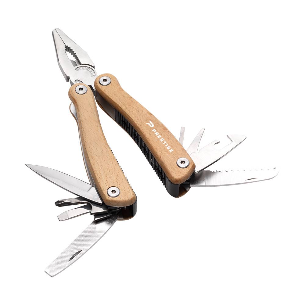 Herramienta Multiuso Compacta de Acero Inoxidable con Mango de Madera de Haya - Capdesaso