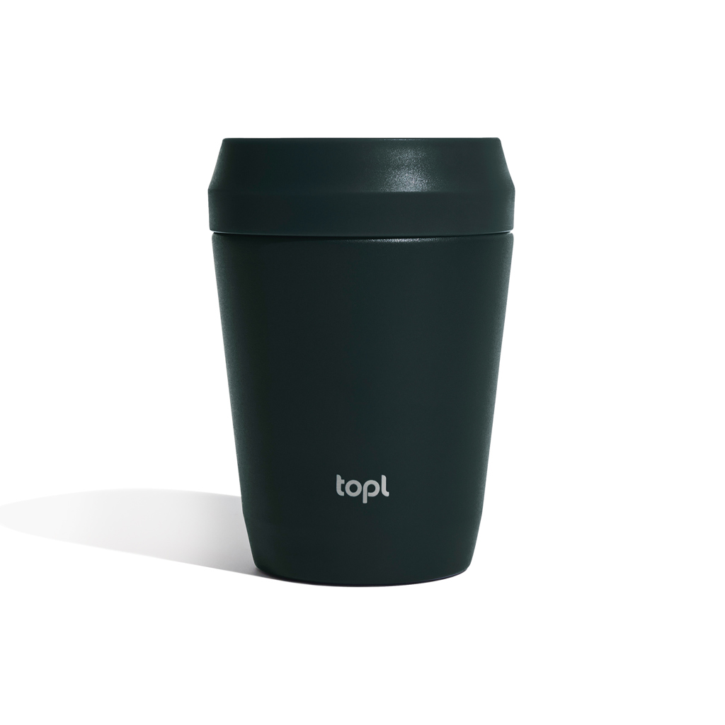 Taza Reciclada de Acero con Tapa 360 - Andratx