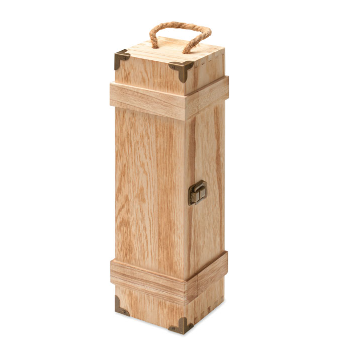 Caja de regalo de vino de madera de Paulownia