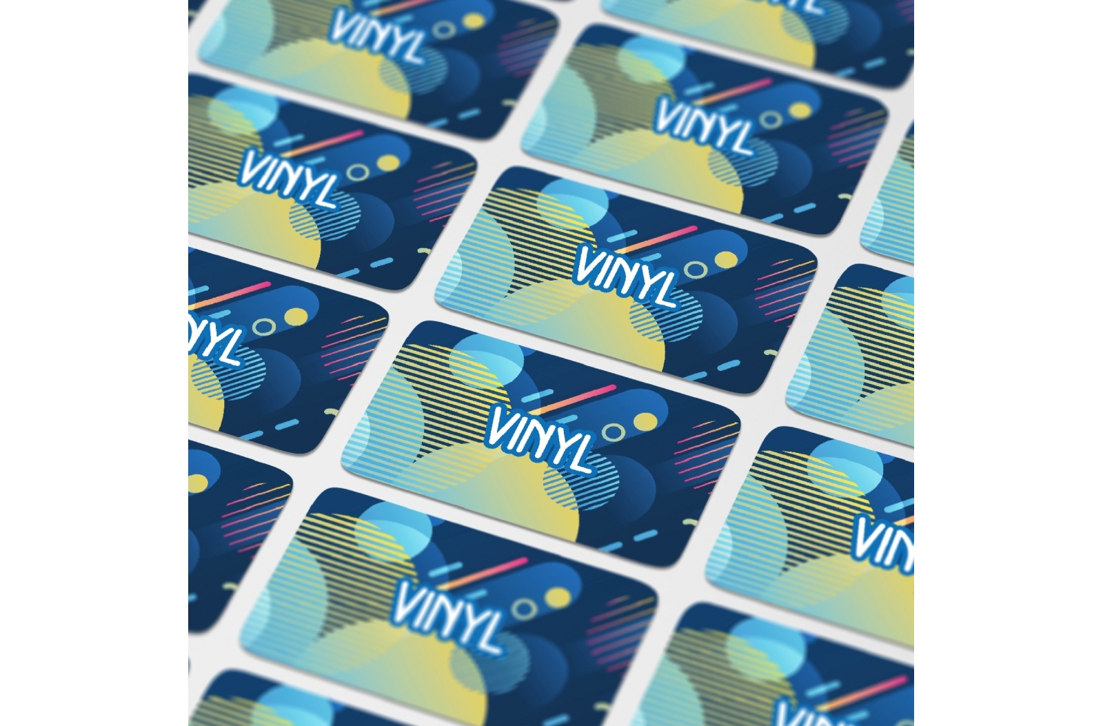 Vinyl Sticker Rectangle 100x30mm