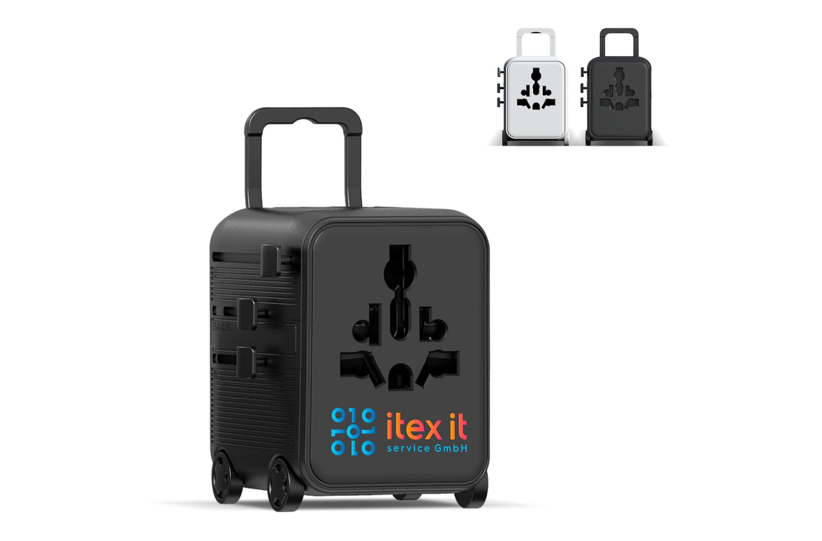 Xoopar Luggie GaN Adaptador Universal con Ruedas