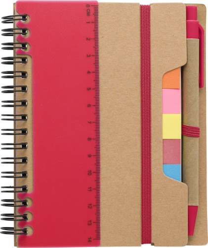 Cuaderno Multifuncional de Papel Reciclado con Bolígrafo y Notas Adhesivas - Almoradí
