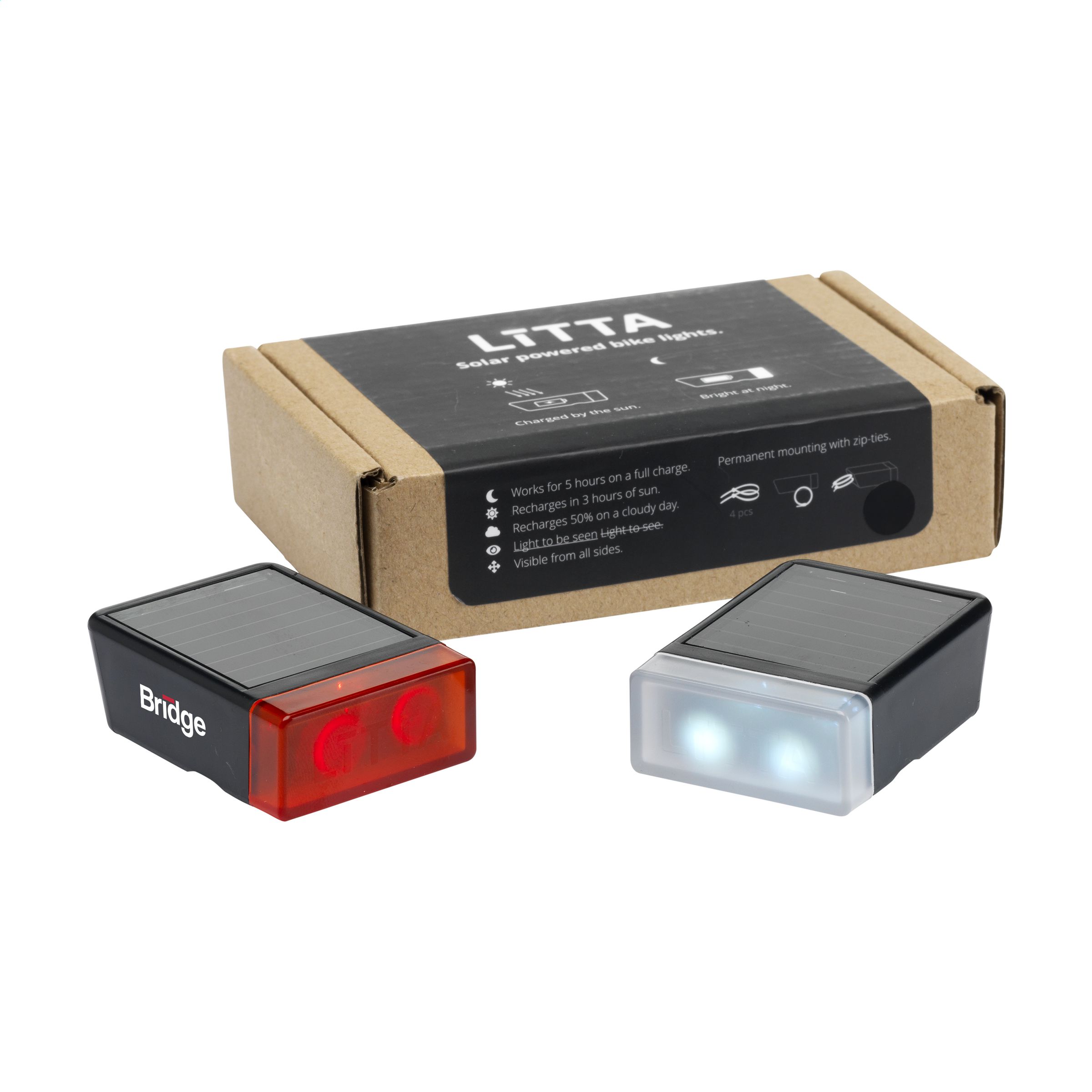 Set de Luces Impermeables Solares para Bicicleta - Sorihuela del Guadalimar