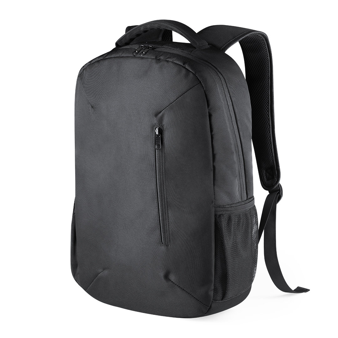Elegante Mochila Negra de Nylon - Bucklebury - Pantoja